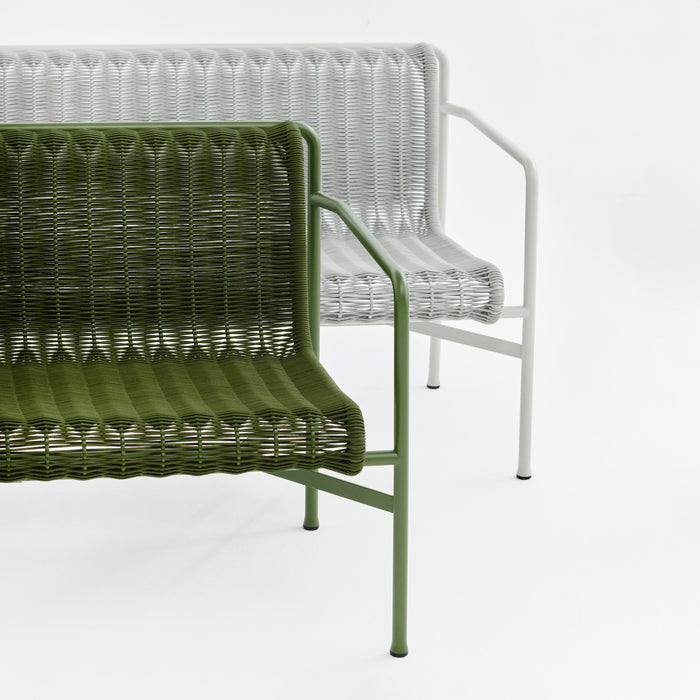 HAY Palissade Cord Lounge 2,5-zitsbank Low - Olijfgroen