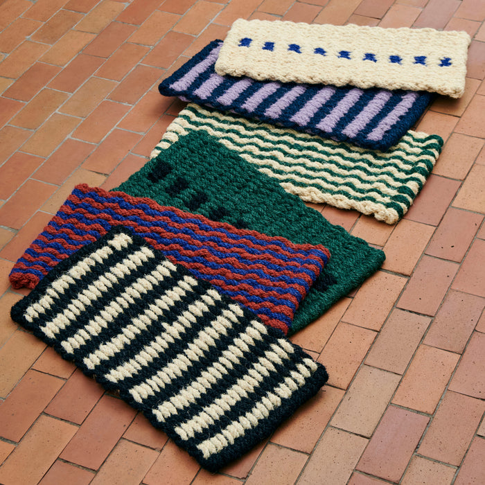 HAY Coco Deurmat - Zwart / Wit