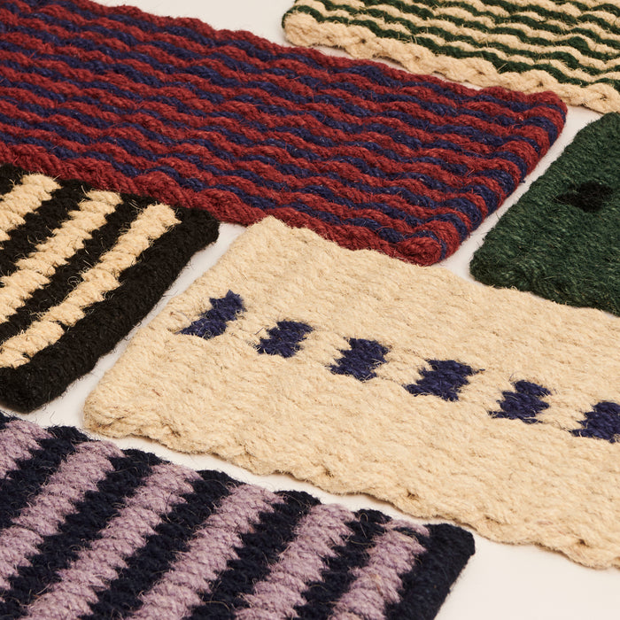 HAY Coco Deurmat - Lavendel / Navy