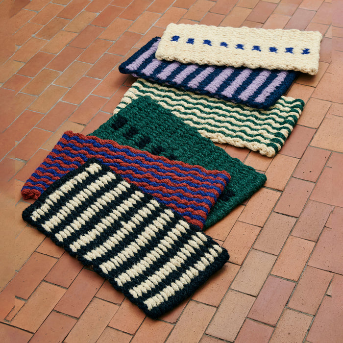 HAY Coco Deurmat - Lavendel / Navy