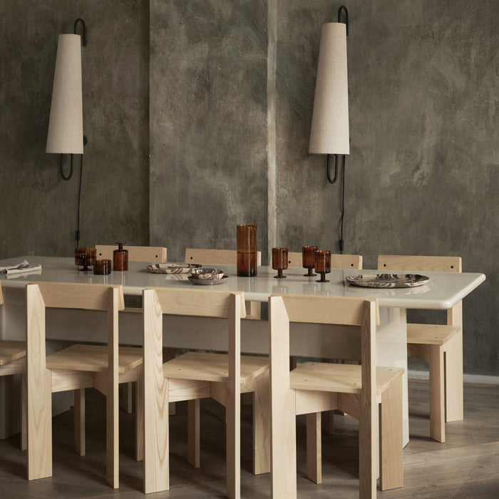 Ferm Living Ancora Wandlamp - Zwart / Natural