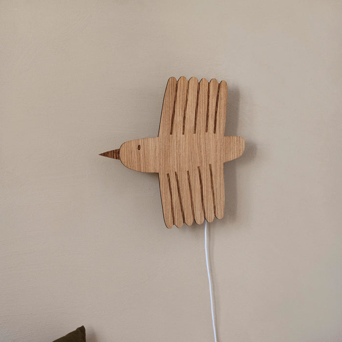 Ferm Living Bird Wandlamp - Eiken