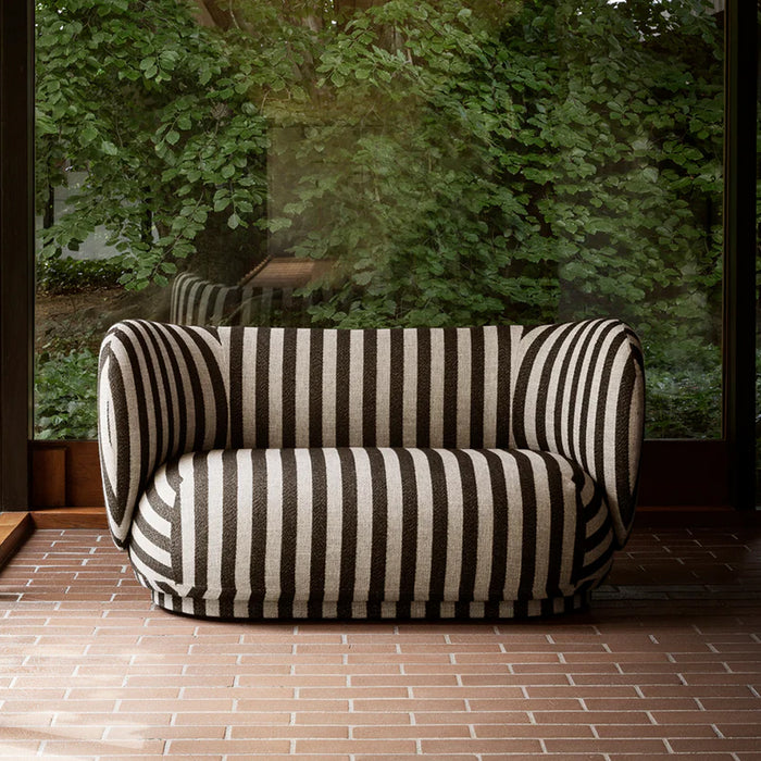 Ferm LIVING Rico Wolblend 2-zitsbank - Zand / Zwart