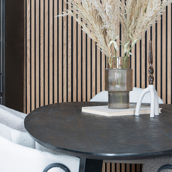 Home67 - Eettafel Tinus Zwart - Kiezelvormig 240 cm