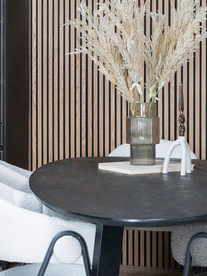 Home67 - Eettafel Tinus Zwart - Kiezelvormig 240 cm