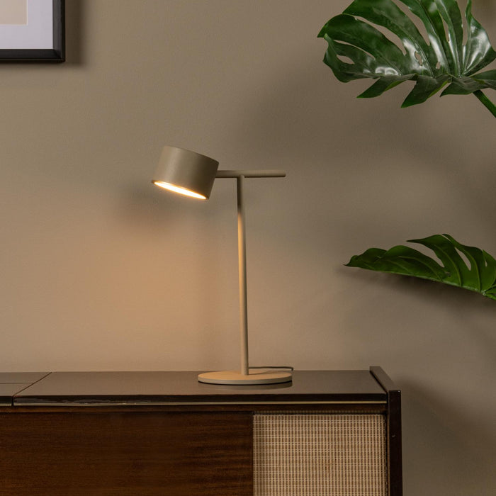 Lucide GIAN Tafellamp - Taupe