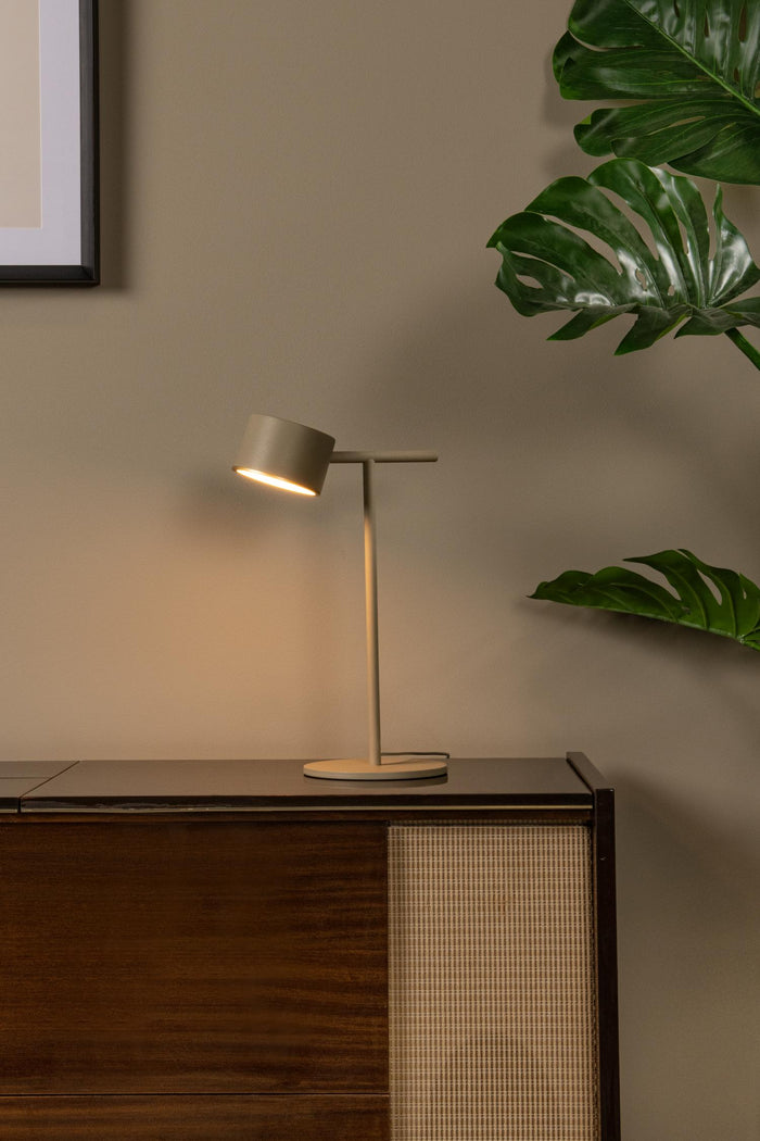 Lucide GIAN Tafellamp - Taupe