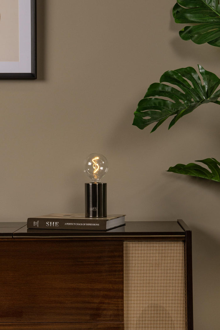 Lucide VIVO Tafellamp - Mat zwart chroom