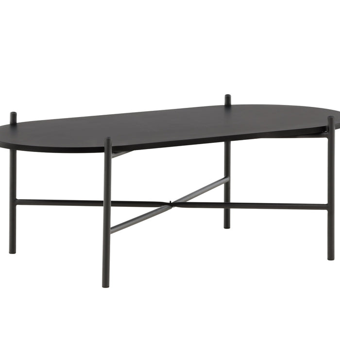 Fjôrd - Salontafel Zwart 120cm - MDF - Pueblo