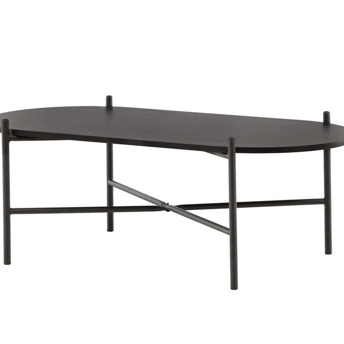 Fjôrd - Salontafel Zwart 120cm - MDF - Pueblo