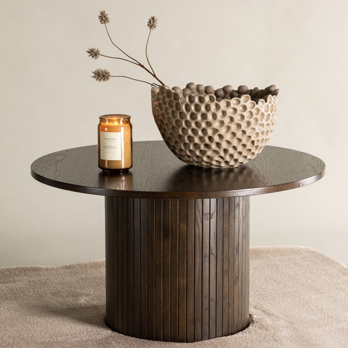 Fjôrd - Salontafel Bruin Ø80cm - MDF - Bianca