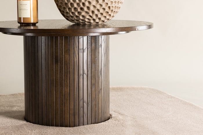 Fjôrd - Salontafel Bruin Ø80cm - MDF - Bianca