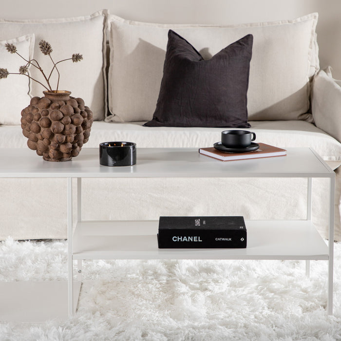 Fjôrd - Salontafel Wit 120cm - Staal