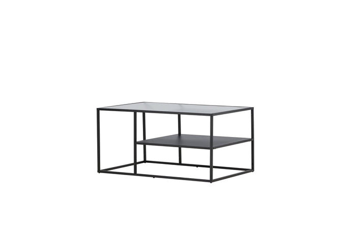 Fjôrd - Salontafel Zwart 60cm - Glas - Campinas