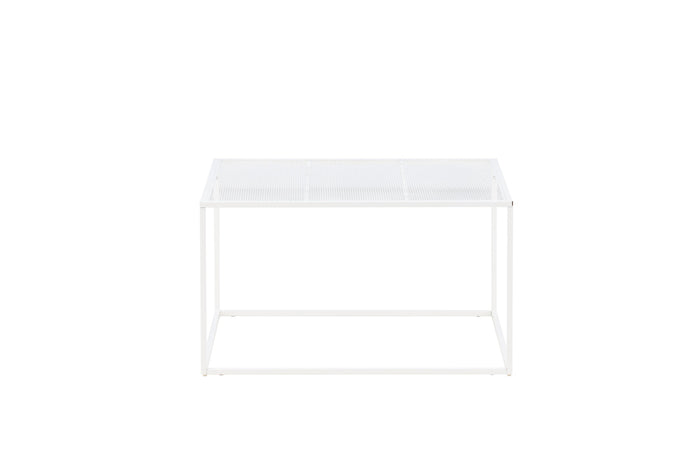 Fjôrd - Salontafel Wit 80cm - Staal - Netz