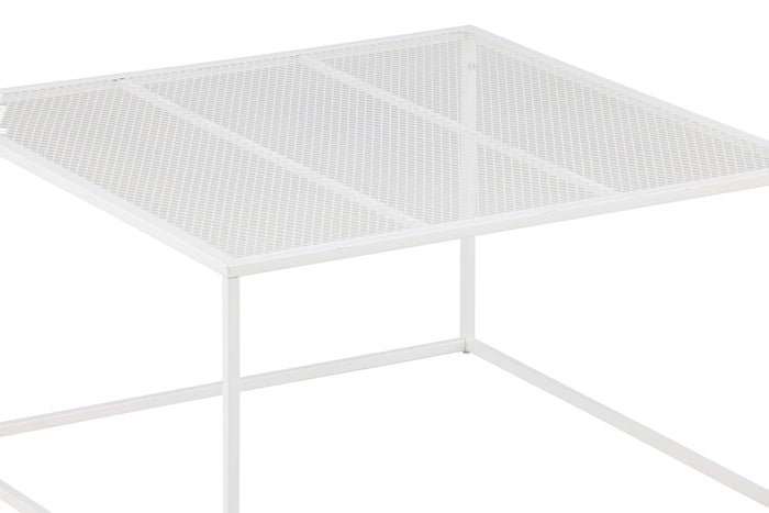 Fjôrd - Salontafel Wit 80cm - Staal - Netz