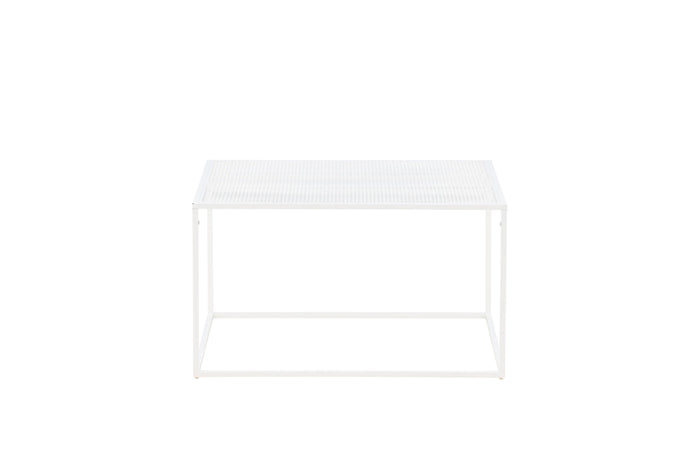 Fjôrd - Salontafel Wit 80cm - Staal - Netz