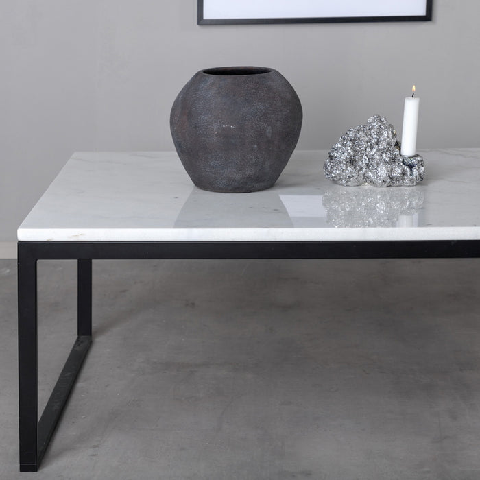 Fjôrd - Salontafel Wit 120cm - Marmer - Estelle
