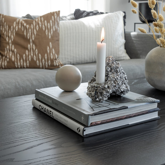 Fjôrd - Salontafel Zwart Ovaal 120cm - MDF - Dipp