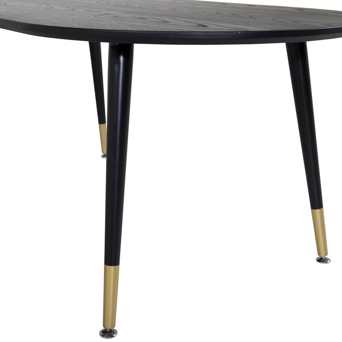 Fjôrd - Salontafel Zwart Ovaal 120cm - MDF - Dipp