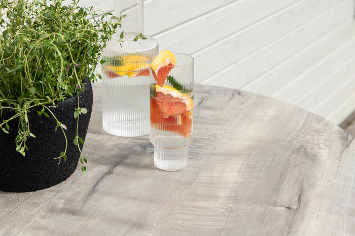 Fjôrd - Bartafel Wit Ø70cm - Staal - Milano