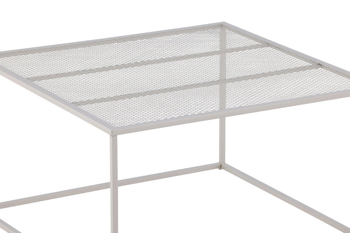 Fjôrd - Salontafel Beige 80cm - Staal - Netz