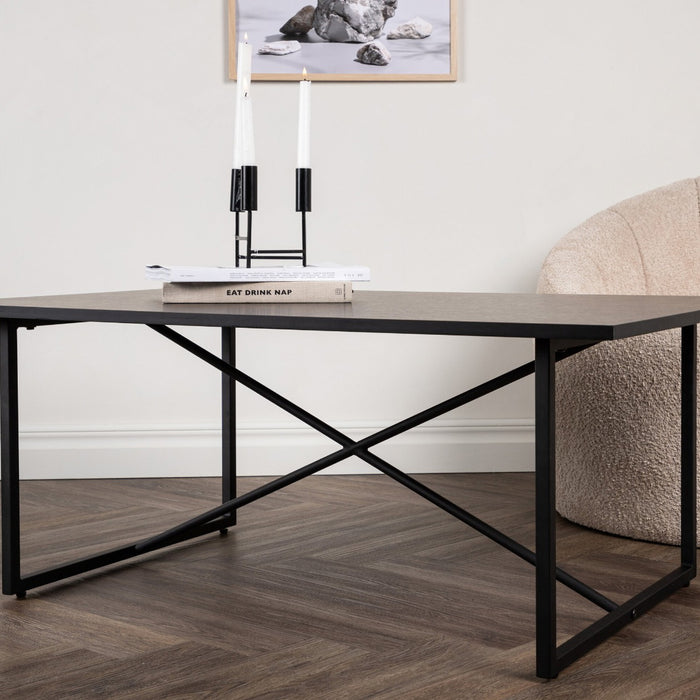 Fjôrd - Salontafel Zwart 110cm - MDF - Pryor