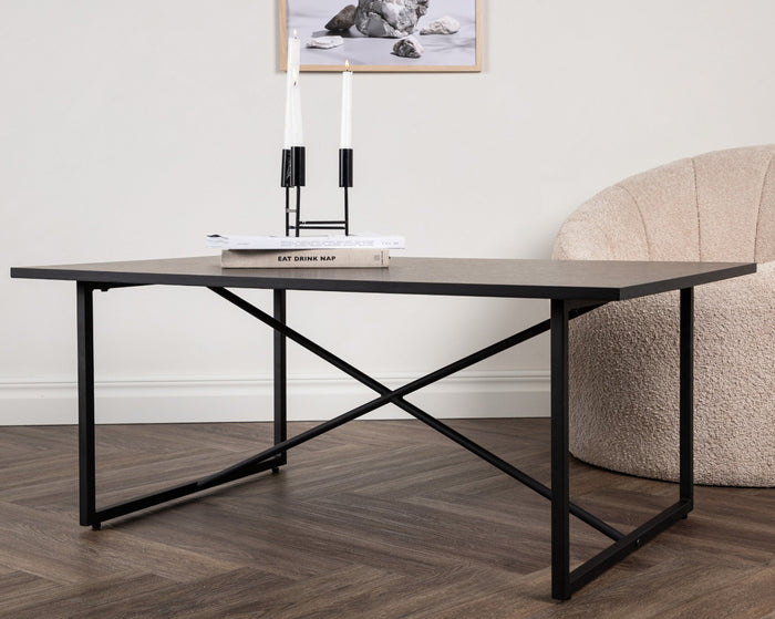 Fjôrd - Salontafel Zwart 110cm - MDF - Pryor