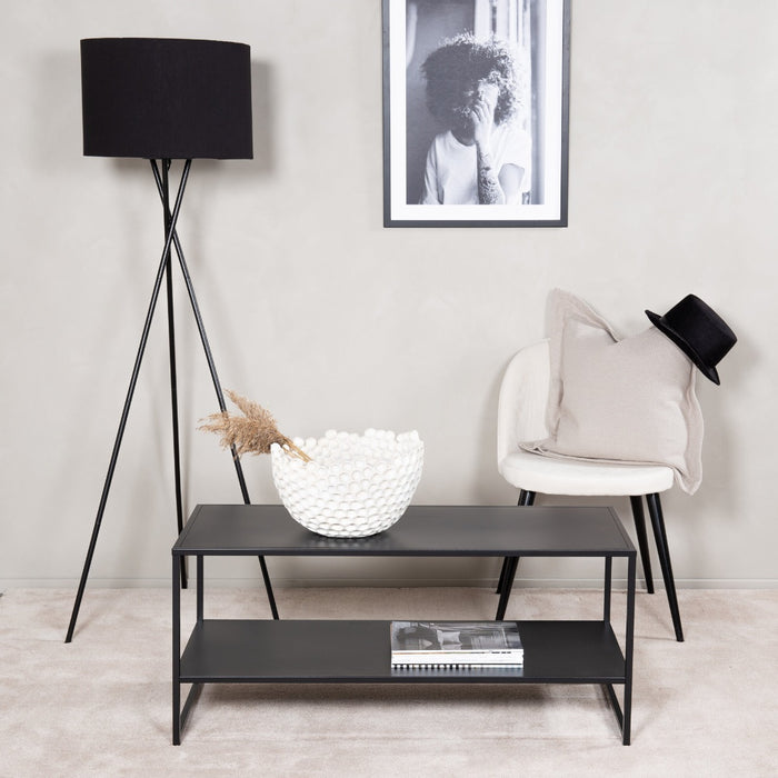 Fjôrd - Salontafel Zwart 102cm - Staal