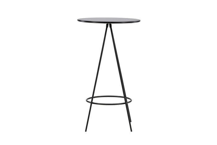 Fjôrd - Bartafel Zwart Ø60cm - Fineer - Bistro