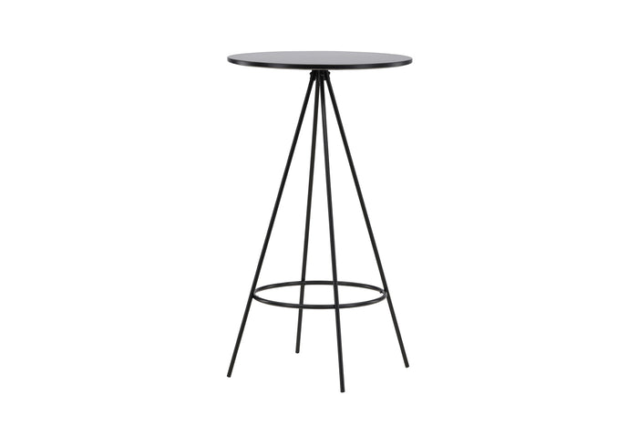 Fjôrd - Bartafel Zwart Ø60cm - Fineer - Bistro