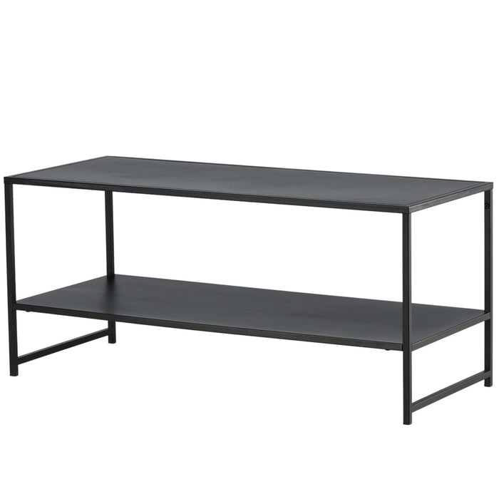 Fjôrd - Salontafel Zwart 102cm - Staal