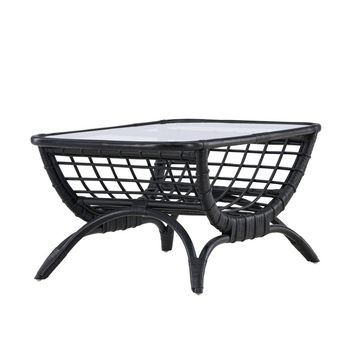 Fjôrd - Salontafel Zwart 95,5cm - Rotan - Moana