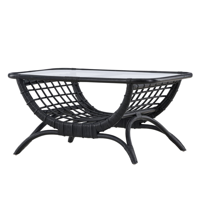 Fjôrd - Salontafel Zwart 95,5cm - Rotan - Moana