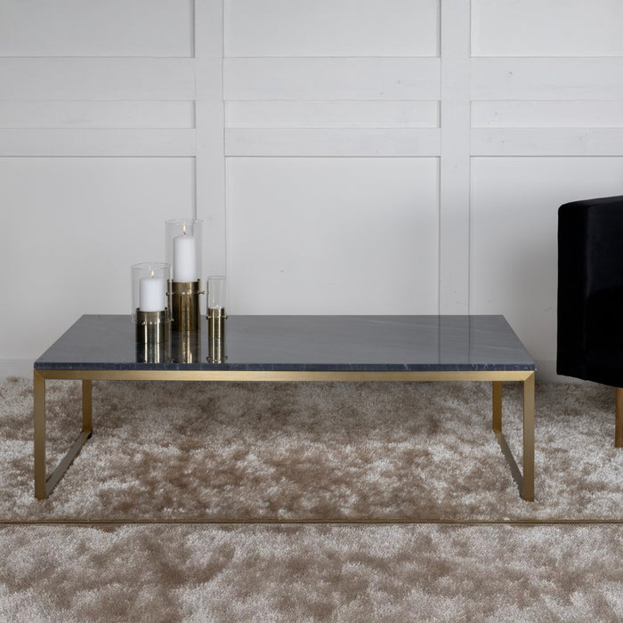 Fjôrd - Salontafel Donkergrijs 120cm - Marmer - Estelle