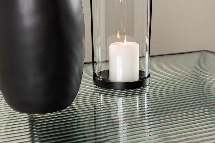 Fjôrd - Salontafel Zwart 60cm - Glas - Campinas