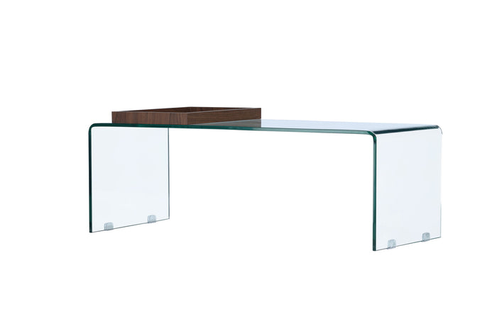 Fjôrd - Salontafel 110cm Transparant - Glas - Telemark