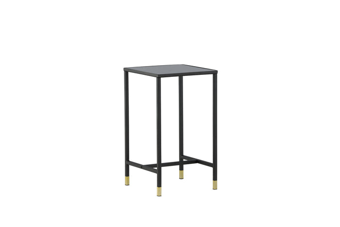 Fjôrd - Bijzzettafel Zwart|Goud 40cm - Glas - Dipp