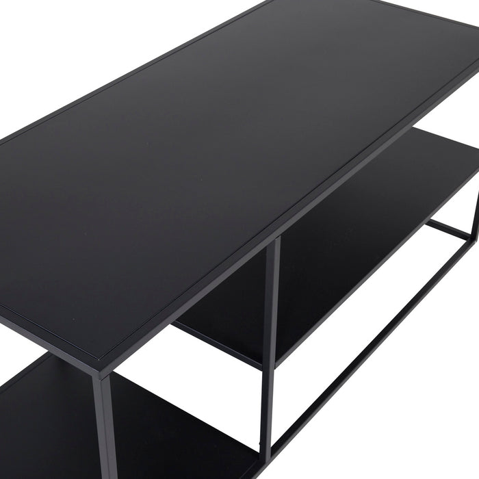 Fjôrd - Salontafel Zwart 120cm - Staal