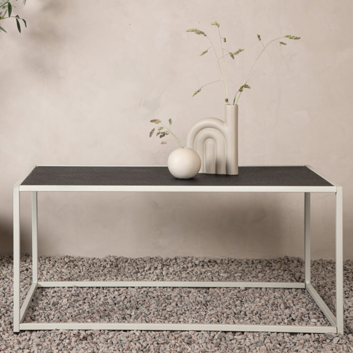 Fjôrd - Salontafel Beige 110cm - Staal - Siaton