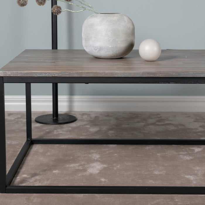 Fjôrd - Salontafel Grijs 120cm - Teakhout - Jepara