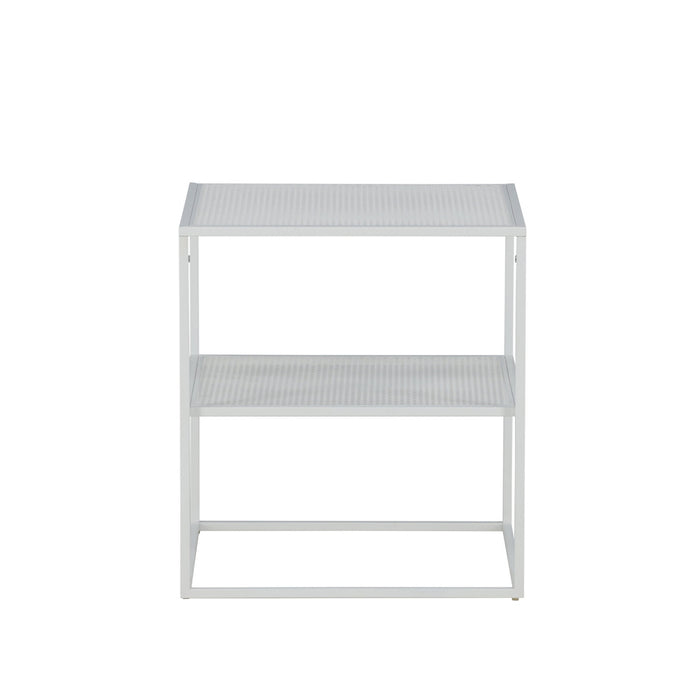 Fjôrd - Bijzettafel Wit 65cm - Staal - Netz