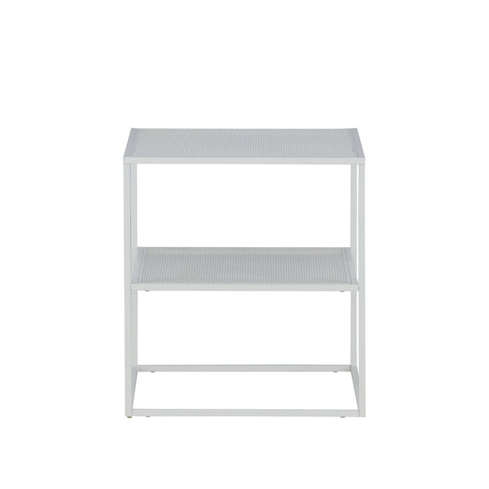 Fjôrd - Bijzettafel Wit 65cm - Staal - Netz