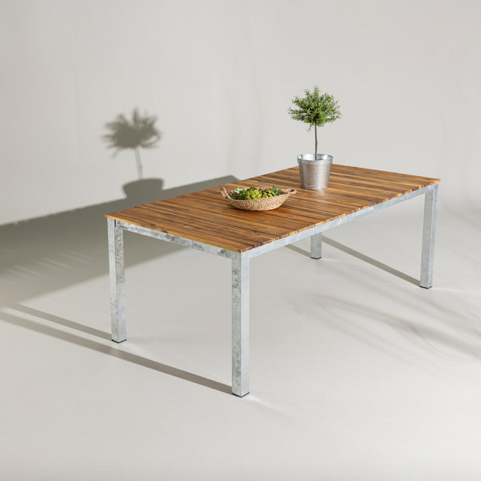 Fjôrd - Tuintafel Zilver 200cm - Acaciahout - Zenia
