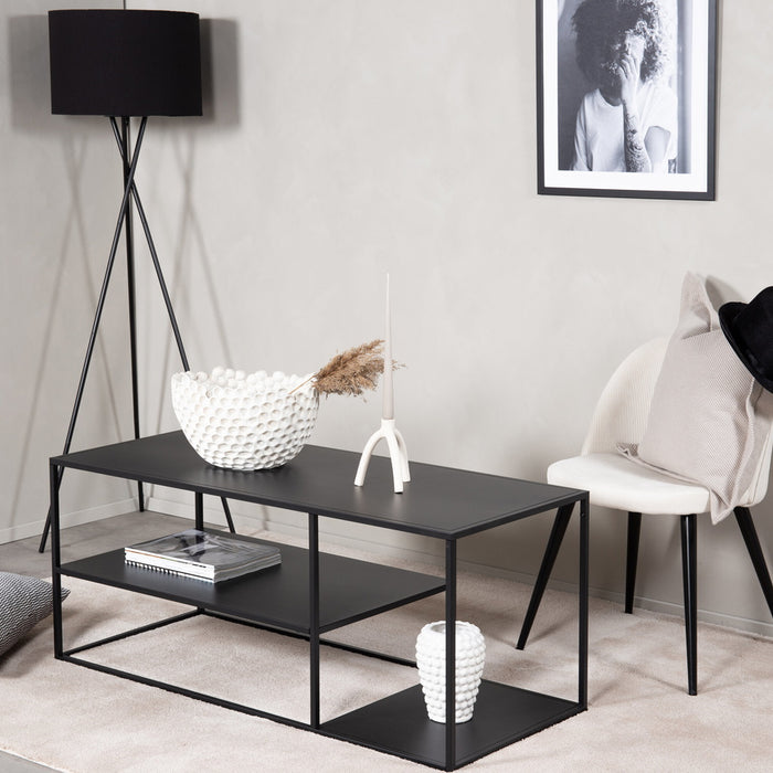 Fjôrd - Salontafel Zwart 120cm - Staal