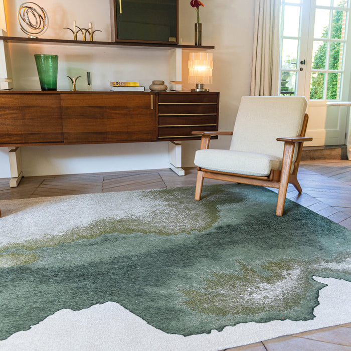 Louis de Poortere Lagoon Vloerkleed 280 x 390 cm - Palm Green Meditation