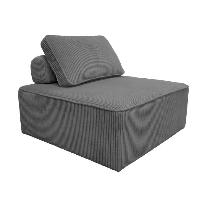 sweeek - Set van fauteuils voor modulaire bank 3 zitplaatsen corduroy