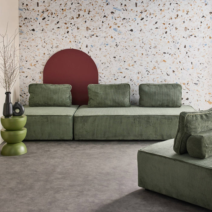 sweeek - Set van fauteuils voor modulaire bank 4 zitplaatsen corduroy