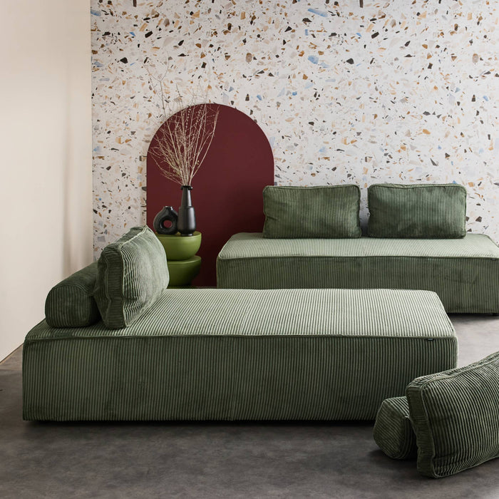 sweeek - Fauteuils in corduroy 2 zitplaatsen (set van 2)