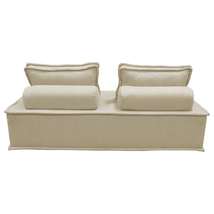 sweeek - 2-zits fauteuil DAO voor gestoffeerde modulair bank (Set van